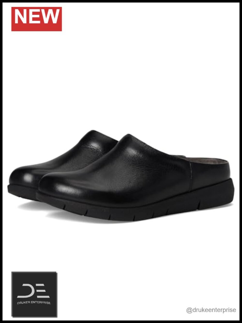 SoftWalk Women's Leather Slip-On Clog with Cushioned Insole